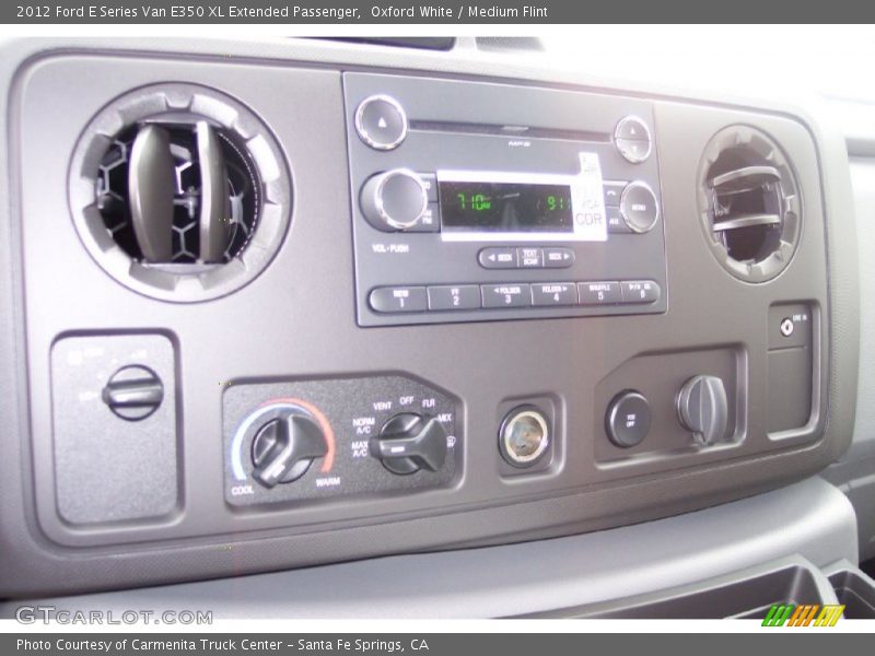 Oxford White / Medium Flint 2012 Ford E Series Van E350 XL Extended Passenger