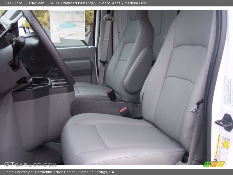Oxford White / Medium Flint 2012 Ford E Series Van E350 XL Extended Passenger