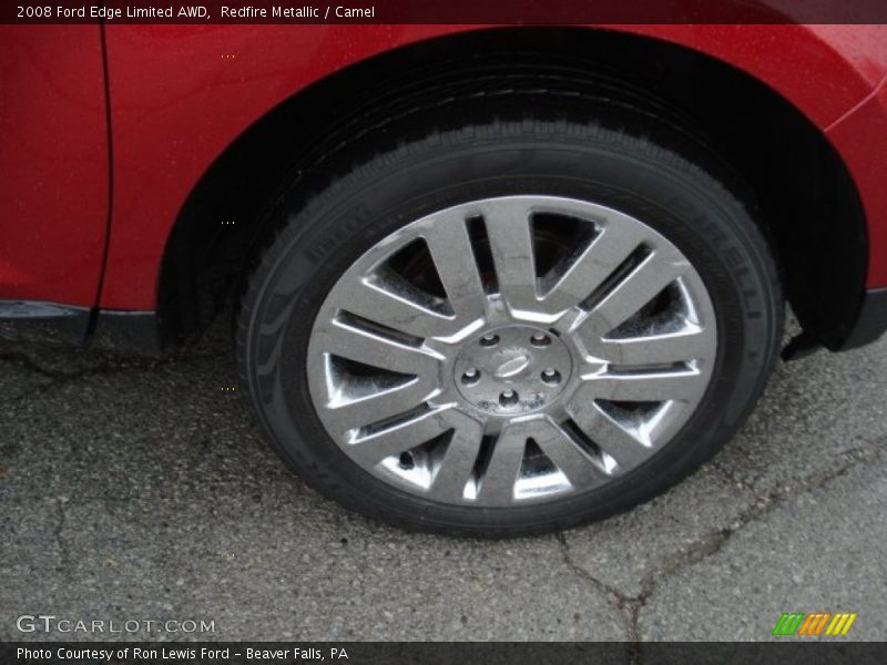 Redfire Metallic / Camel 2008 Ford Edge Limited AWD