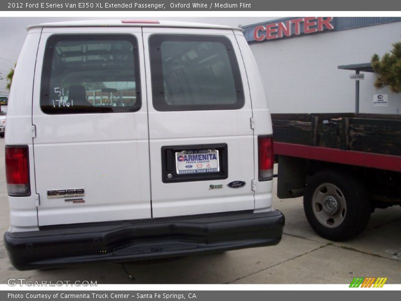 Oxford White / Medium Flint 2012 Ford E Series Van E350 XL Extended Passenger