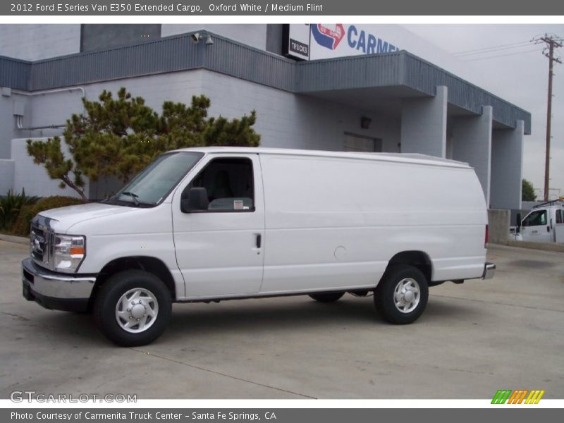 Oxford White / Medium Flint 2012 Ford E Series Van E350 Extended Cargo