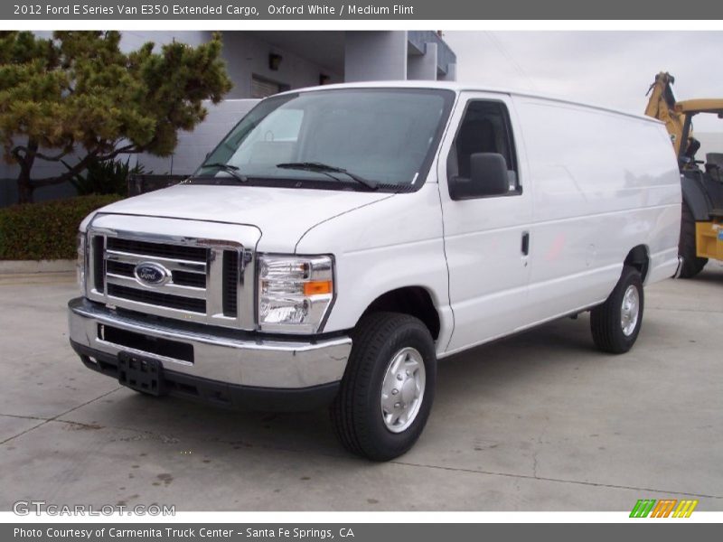 Oxford White / Medium Flint 2012 Ford E Series Van E350 Extended Cargo