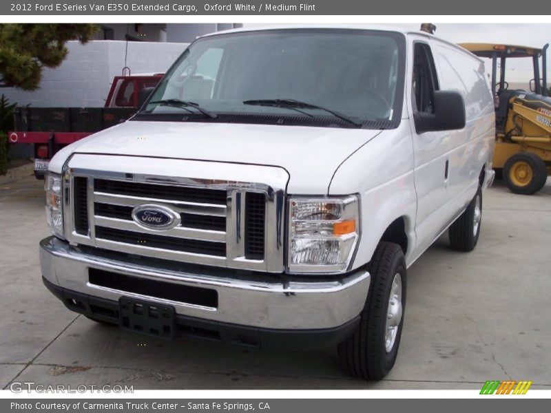 Oxford White / Medium Flint 2012 Ford E Series Van E350 Extended Cargo