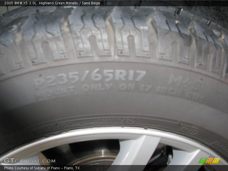 Highland Green Metallic / Sand Beige 2005 BMW X5 3.0i