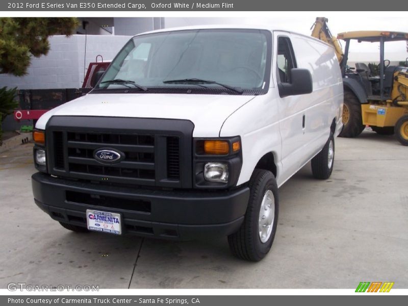 Oxford White / Medium Flint 2012 Ford E Series Van E350 Extended Cargo