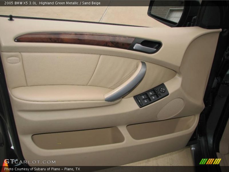 Highland Green Metallic / Sand Beige 2005 BMW X5 3.0i