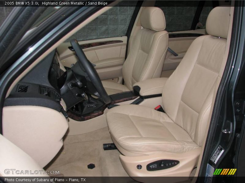 Highland Green Metallic / Sand Beige 2005 BMW X5 3.0i