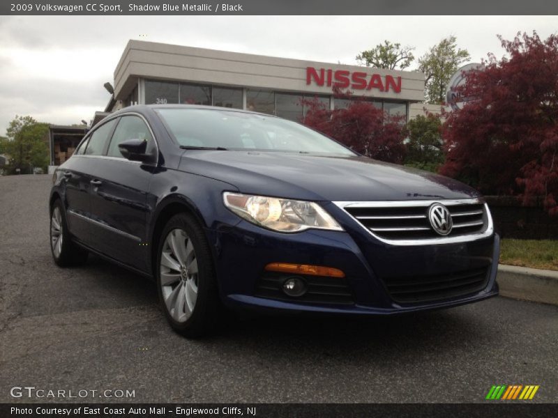 Shadow Blue Metallic / Black 2009 Volkswagen CC Sport