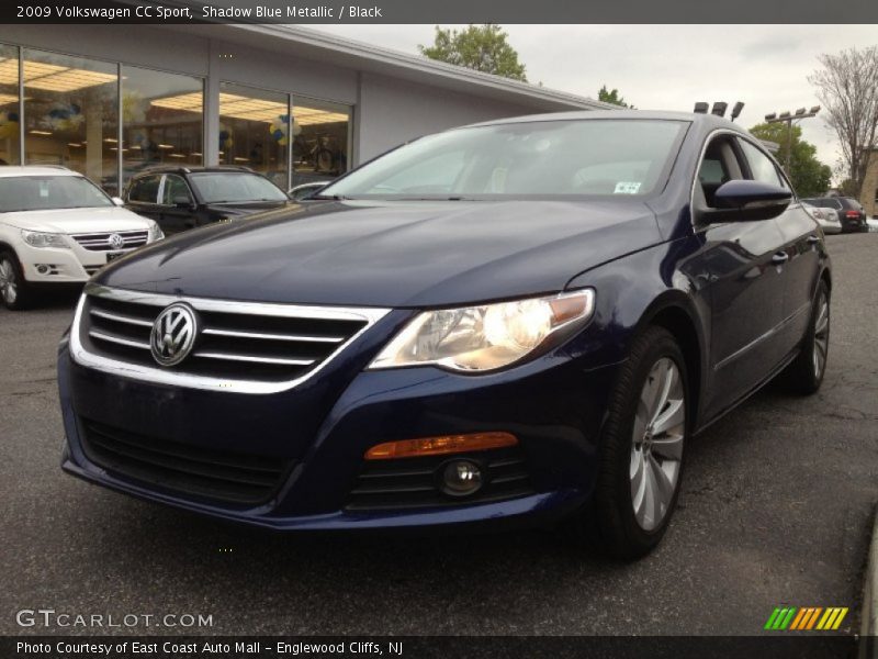 Shadow Blue Metallic / Black 2009 Volkswagen CC Sport