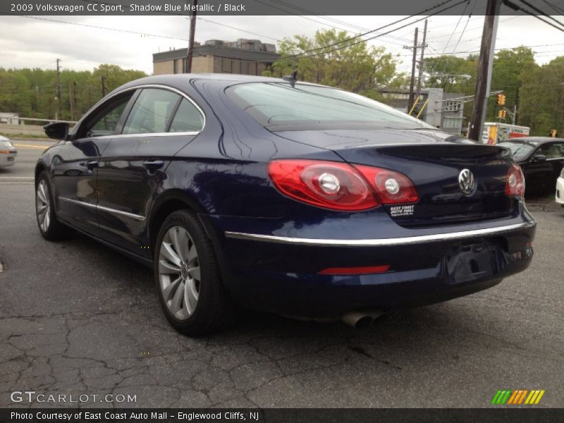 Shadow Blue Metallic / Black 2009 Volkswagen CC Sport