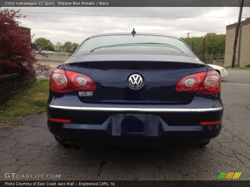Shadow Blue Metallic / Black 2009 Volkswagen CC Sport