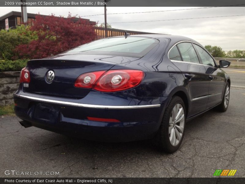 Shadow Blue Metallic / Black 2009 Volkswagen CC Sport