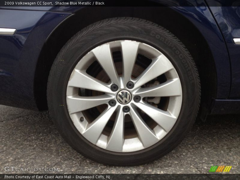 Shadow Blue Metallic / Black 2009 Volkswagen CC Sport