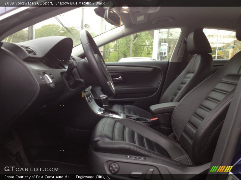 Shadow Blue Metallic / Black 2009 Volkswagen CC Sport