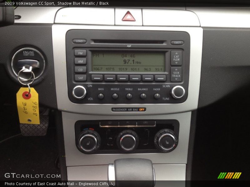 Shadow Blue Metallic / Black 2009 Volkswagen CC Sport