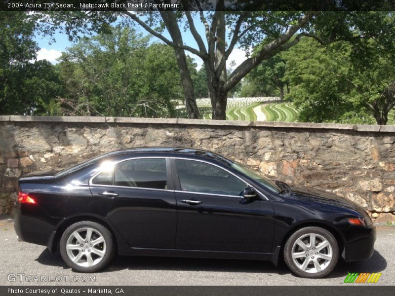 Nighthawk Black Pearl / Parchment 2004 Acura TSX Sedan