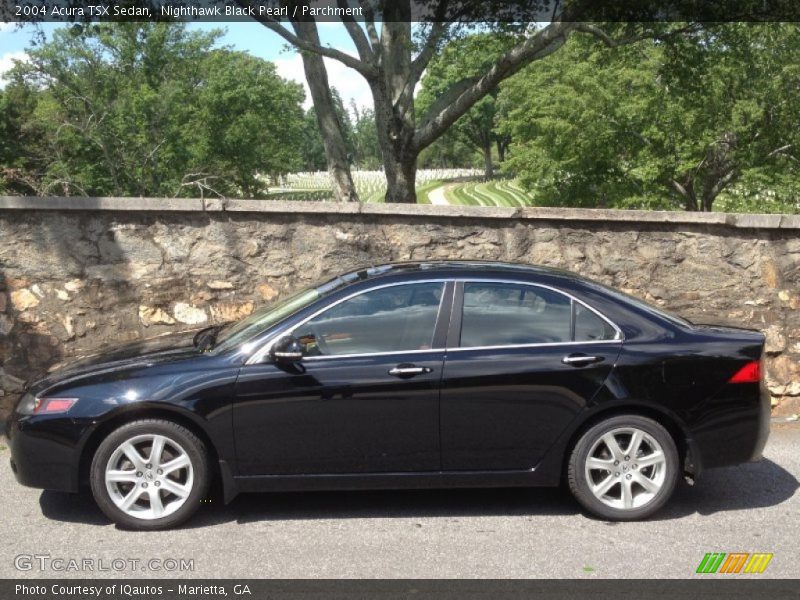 Nighthawk Black Pearl / Parchment 2004 Acura TSX Sedan