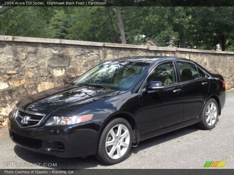 Nighthawk Black Pearl / Parchment 2004 Acura TSX Sedan