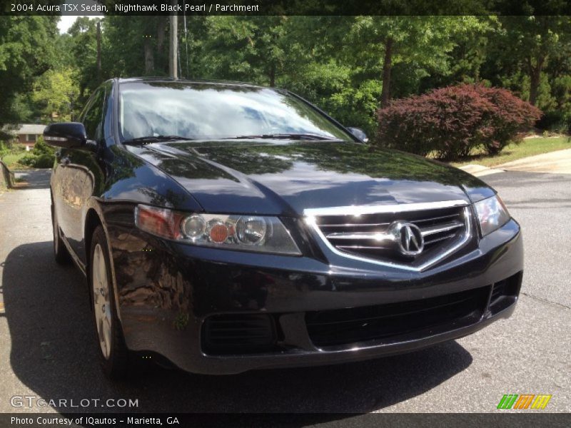 Nighthawk Black Pearl / Parchment 2004 Acura TSX Sedan