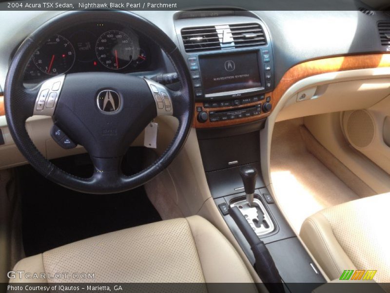 Nighthawk Black Pearl / Parchment 2004 Acura TSX Sedan