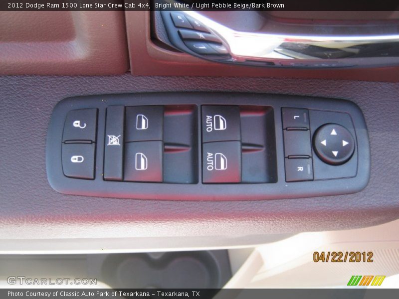 Bright White / Light Pebble Beige/Bark Brown 2012 Dodge Ram 1500 Lone Star Crew Cab 4x4