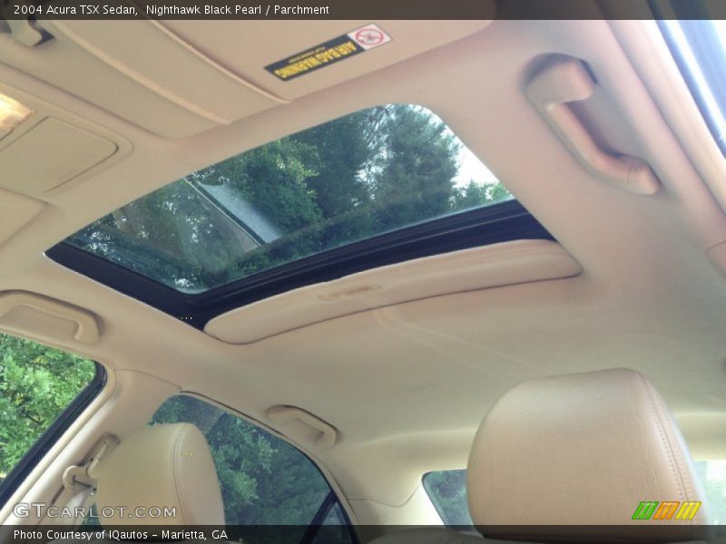 Nighthawk Black Pearl / Parchment 2004 Acura TSX Sedan