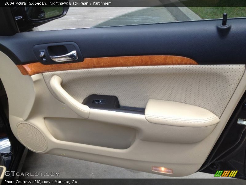 Nighthawk Black Pearl / Parchment 2004 Acura TSX Sedan
