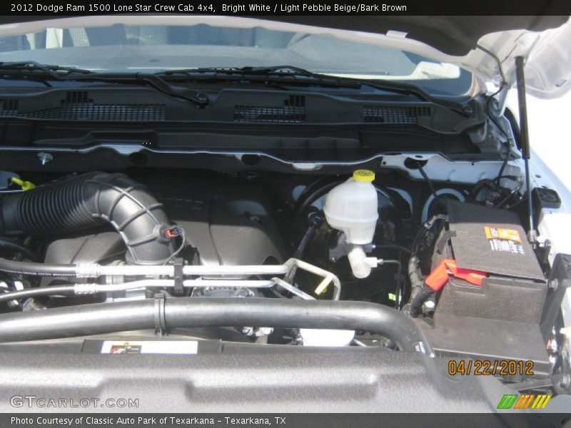 Bright White / Light Pebble Beige/Bark Brown 2012 Dodge Ram 1500 Lone Star Crew Cab 4x4