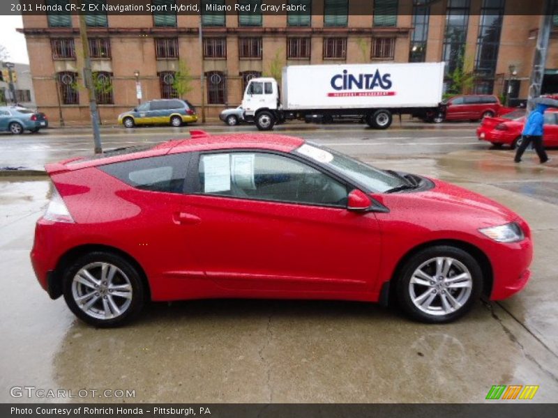 Milano Red / Gray Fabric 2011 Honda CR-Z EX Navigation Sport Hybrid