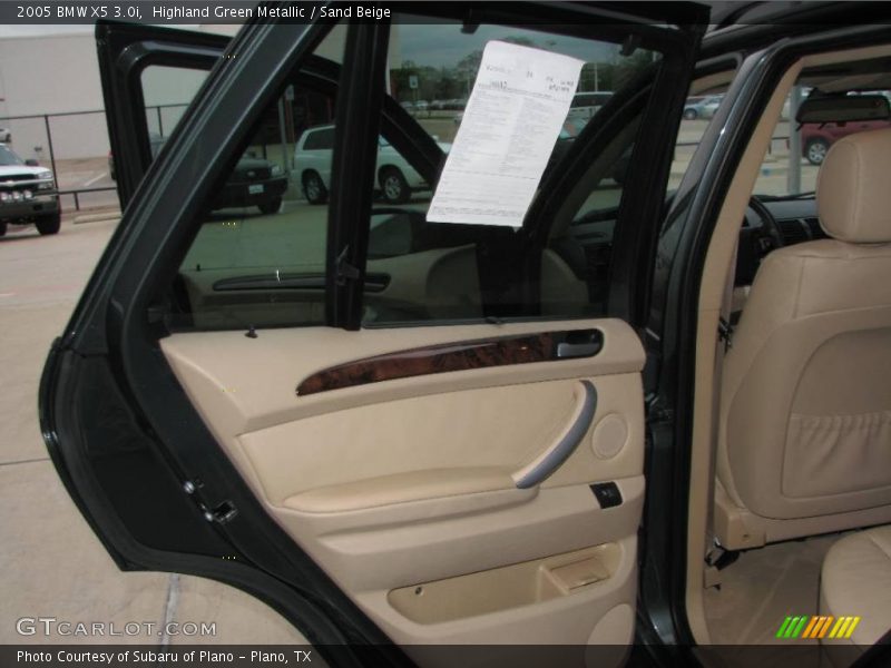 Highland Green Metallic / Sand Beige 2005 BMW X5 3.0i