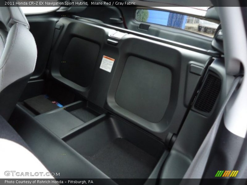 Milano Red / Gray Fabric 2011 Honda CR-Z EX Navigation Sport Hybrid