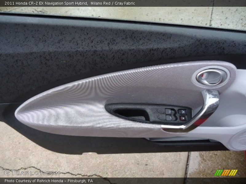 Milano Red / Gray Fabric 2011 Honda CR-Z EX Navigation Sport Hybrid