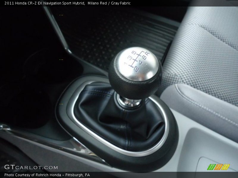 Milano Red / Gray Fabric 2011 Honda CR-Z EX Navigation Sport Hybrid
