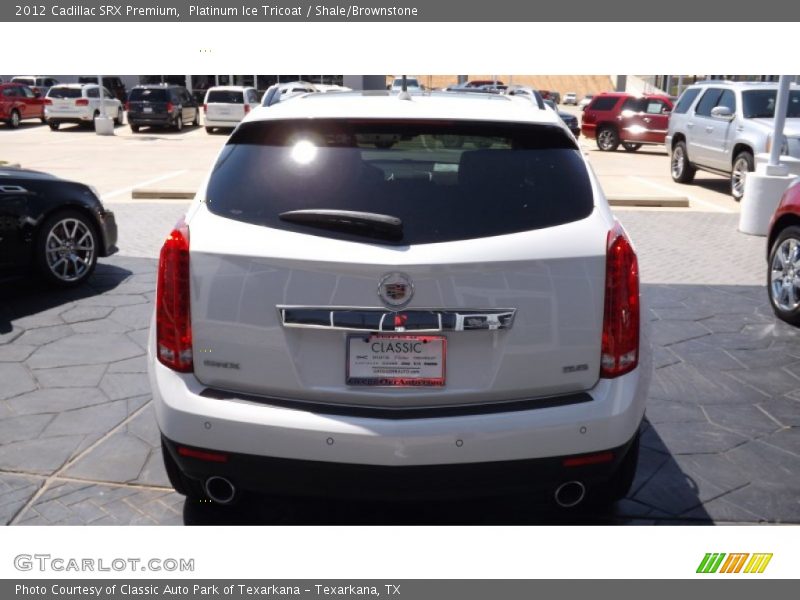 Platinum Ice Tricoat / Shale/Brownstone 2012 Cadillac SRX Premium