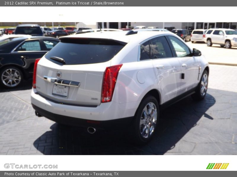 Platinum Ice Tricoat / Shale/Brownstone 2012 Cadillac SRX Premium