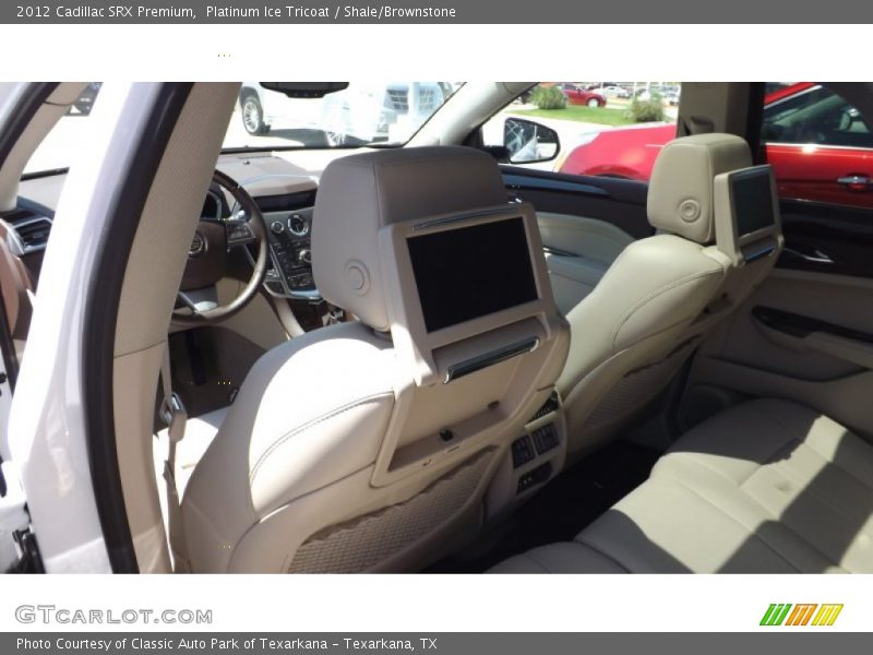 Platinum Ice Tricoat / Shale/Brownstone 2012 Cadillac SRX Premium