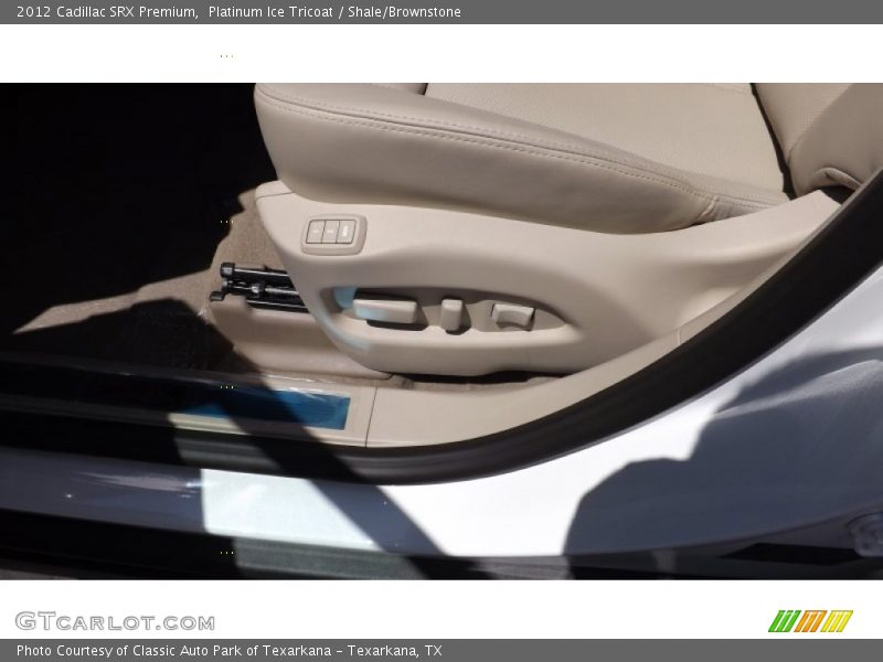Platinum Ice Tricoat / Shale/Brownstone 2012 Cadillac SRX Premium