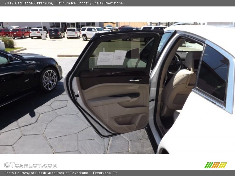 Platinum Ice Tricoat / Shale/Brownstone 2012 Cadillac SRX Premium