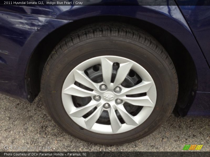 Indigo Blue Pearl / Gray 2011 Hyundai Sonata GLS