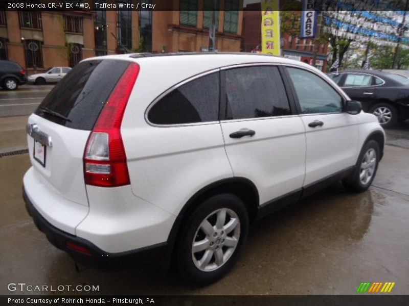 Taffeta White / Gray 2008 Honda CR-V EX 4WD