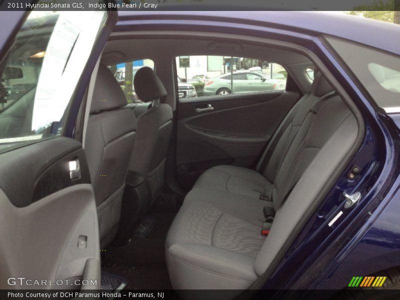 Indigo Blue Pearl / Gray 2011 Hyundai Sonata GLS