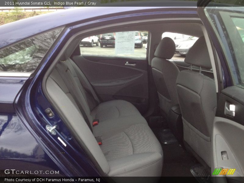 Indigo Blue Pearl / Gray 2011 Hyundai Sonata GLS