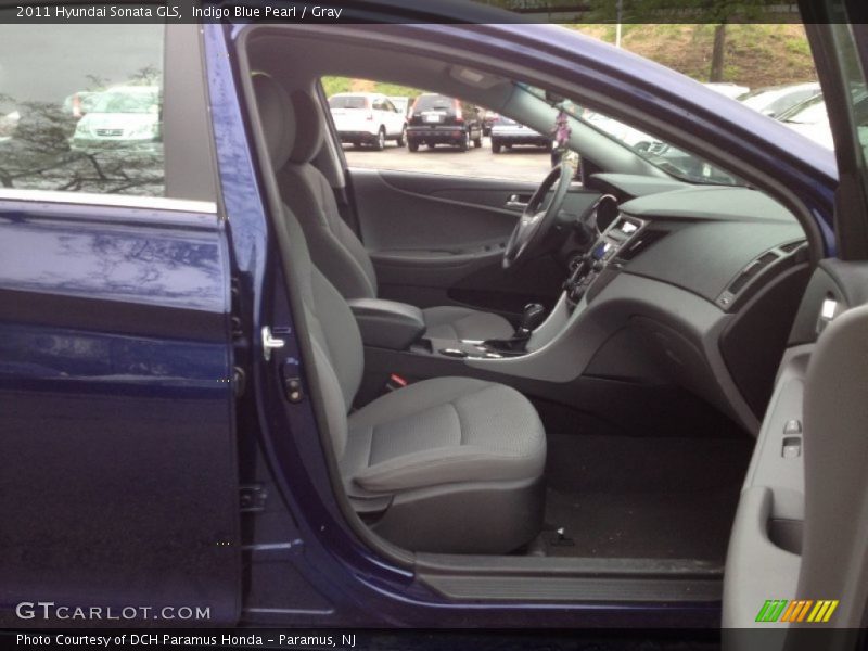 Indigo Blue Pearl / Gray 2011 Hyundai Sonata GLS