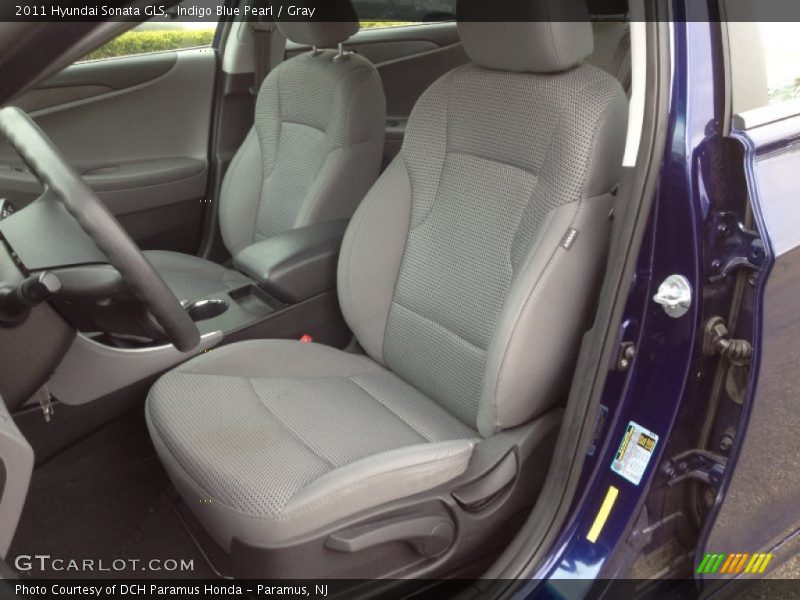Indigo Blue Pearl / Gray 2011 Hyundai Sonata GLS
