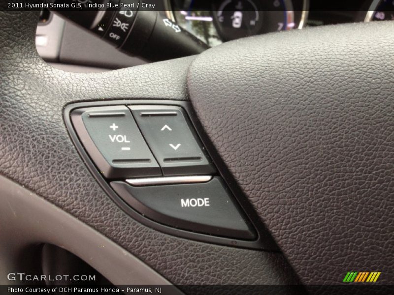 Indigo Blue Pearl / Gray 2011 Hyundai Sonata GLS