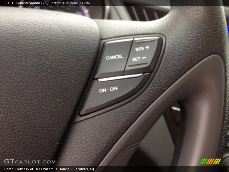Indigo Blue Pearl / Gray 2011 Hyundai Sonata GLS