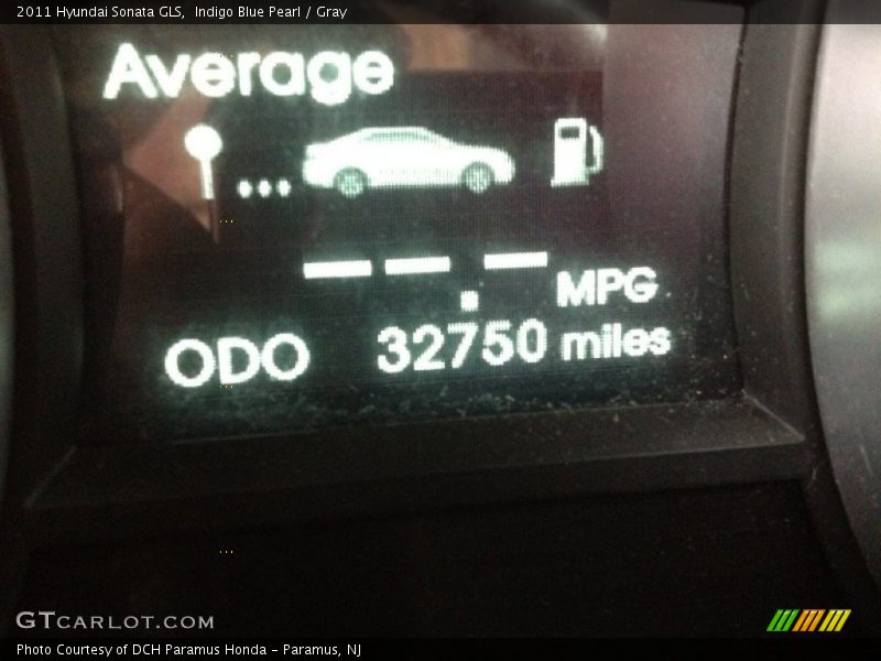 Indigo Blue Pearl / Gray 2011 Hyundai Sonata GLS