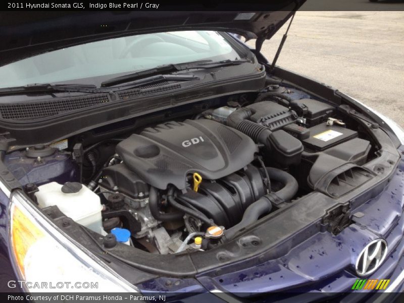 Indigo Blue Pearl / Gray 2011 Hyundai Sonata GLS