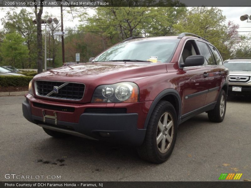 Ruby Red Metallic / Taupe 2006 Volvo XC90 2.5T AWD