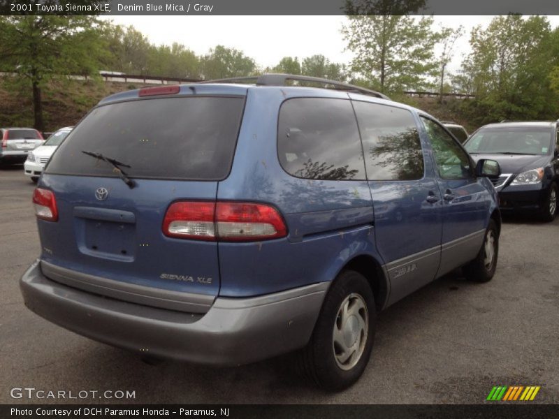 Denim Blue Mica / Gray 2001 Toyota Sienna XLE